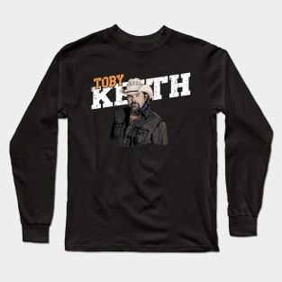 toby keith comic vintage style Long Sleeve T-Shirt